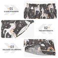 thumbnail image 3 of Women's Silk Pajama Shorts White Unicorns Rainbows Pajama Shorts Women's Casual Pajama Shorts with Pockets, 3 of 6