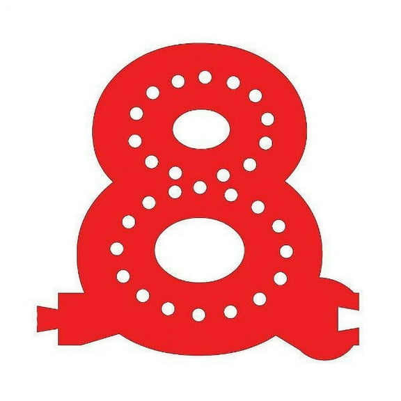 Smart LED Number 8 - RED