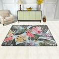 thumbnail image 2 of Dreamtimes Vintage Flamingos Area Rug, 36"x24" Tropical Palm Leaves Non-Slip Washable Indoor Door Mat, Absorbent Floor Mat for Bedroom Kitchen Entryway Bathroom, 2 of 7