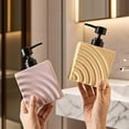 thumbnail image 5 of Household Ceramic Soap Dispenser With Pump Hotel Bathroom Shower Gel Lotion Bottle, 5 of 6