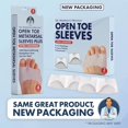thumbnail image 3 of Dr. Frederick's Original Metatarsal Sleeves Plus - 50% More Cushioning - 4 Pieces - Metatarsal Pads for Women & Men, 3 of 4