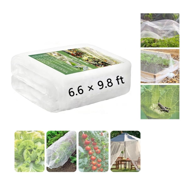 Ultra Fine Garden Mesh Netting Pest Barrier, White Plant Covers for Outdoor Patio Greenhouse Crops Vegetables Fruit Flower Garden Protection, Row Covers Fabric Screen Insect Bug Bird Netting