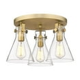 thumbnail image 5 of Innovations Lighting - Newton Cone - 3 Light Flush Mount In Industrial, 5 of 5