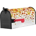 thumbnail image 2 of Mailbox Cover Autumn Orange Maple Leaf White Back Mailbox Covers Magnetic Standard Size,Post Box Cover for Outdoor Garden Yard Patio Decor,Fall Leaves Seamless Mailbox Wraps Mailbox Decals 21x18in, 2 of 6