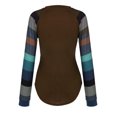 thumbnail image 6 of Tittly Long Sleeve Shirts for Women Women T Shirts Stripe Casual TopCotton blendFor wearingDailyWomen Tshirt Women Tshirts Shirts Womens Tops Grey M, 6 of 9