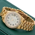thumbnail image 2 of Pre-Owned Rolex Datejust 31MM 68278 Diamond Paved Arabic Dial Diamond Bezel 18K Yellow Gold President Bracelet 2.5ct, 2 of 8