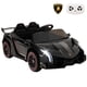 thumbnail image 1 of Costway Coche deportivo para niños Lamborghini 4WD con licencia, 12 V, funciona con batería y 3 velocidades, color negro, 1 of 2