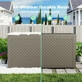 thumbnail image 6 of EasyUp 100 Gallon Resin Deck Box, Lockable Patio Outdoor Storage Box for Furniture, Garden Tools and Tools Storage, Waterproof Outside Storage Boxes, 6 of 8