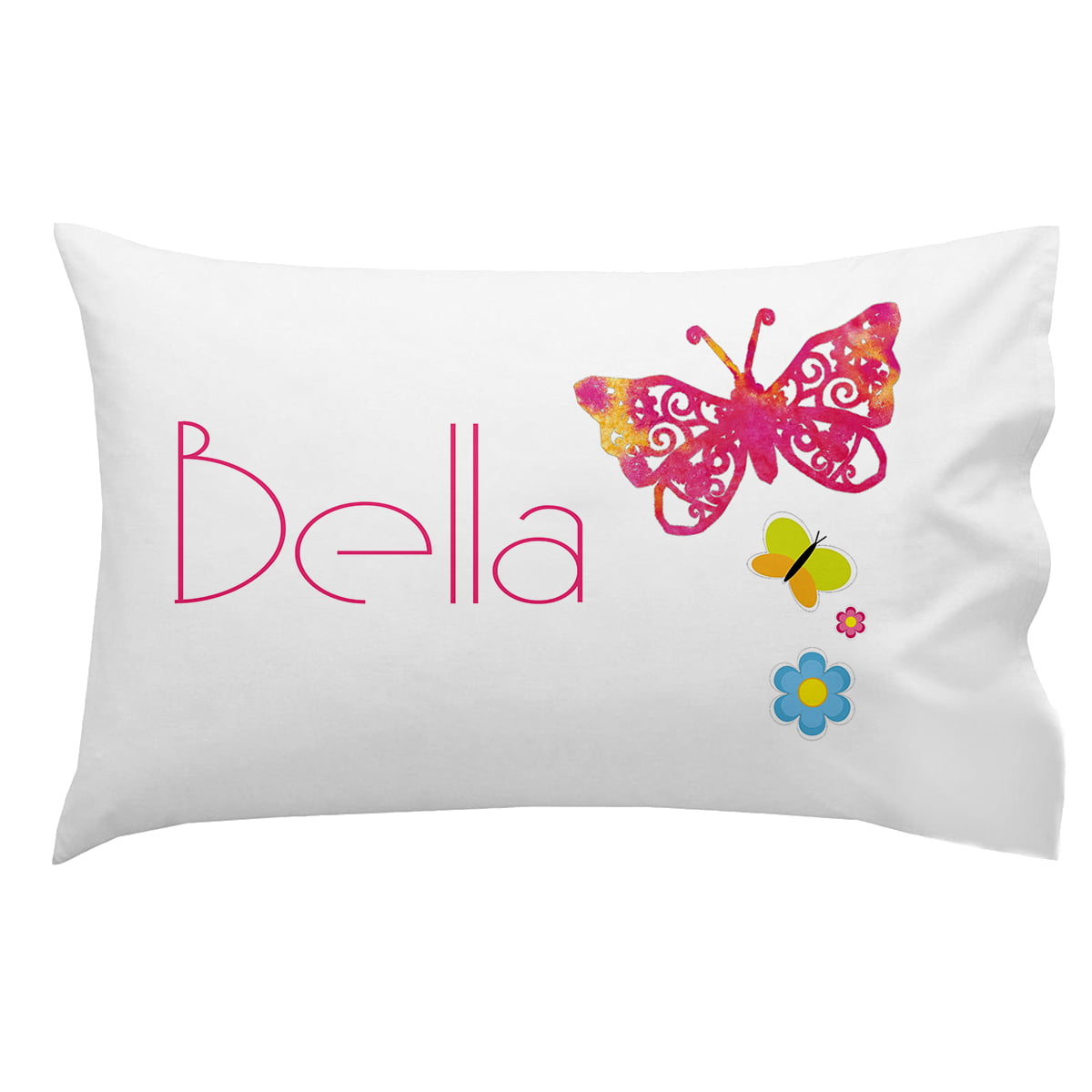 Personalized Butterfly Monogrammed Pillowcase for Kidz