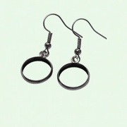 10pcs 7 Sizes Tray Bezel Cabochon Earring Hooks, DIY Glass Cameo Jewelry Making