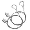 thumbnail image 5 of unbranded  2 Pcs Picture Heavy Hanging Wire Cable Drywall Hanger Coat Hangers Silver, 5 of 8