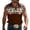 Brown, variant on Mens Pullover Geometric Pattern Western Cowboy Sleeveless Button Down Rugby Shirt for Men,Brown,5XL