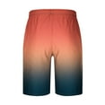 thumbnail image 4 of Prime Day Deals Today 2024WXLWZYWL Mens Casual Shorts Gradient Print Shorts Baggy Drawstring Elastic Lightweight Beach Shorts Quick Dry Surfing Swimming Trunks with Compression Liner Bathing Suits, 4 of 4