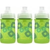 Brita Soft Squeeze Water Filter Bottle for Kids, Green Squares, 13 Ounce Pack of 3