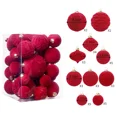 thumbnail image 3 of 35 bolas de terciopelo para Navidad, adornos colgantes para árbol de Navidad, bolas de terciopelo para decoración de fiestas navideñas en el hogar, 3 of 5