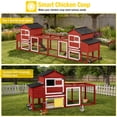 thumbnail image 7 of Aivituvin Mobile Chicken Coop with Wheels, suitable for 4-6 chickens, ducks and rabbits. Expandable backyard cage with run, 2 predator-proof nesting boxes, pull-out cleaning tray and leak-resistant a, 7 of 7