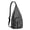 Black-38, variant on STEM Sling Backpack - Modern Science Rules Design with DNA Helix Print, Lightweight Anti-Theft Daypack