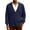03#Dark Blue, variant on Men's Cardigan Sweaters V Neck Shawl Button Up Knit Sweaters Wool Cardigan Sweaters Long Slevee Casual Sweater with Pockets Autumn Clothing Red XL