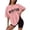 D1234/Pink, variant on Afdoent Womens Tops Letter Printed Crew Neck Short Sleeve Loose T Shirt Casual Tee Shirts Vacation Clothes 2026