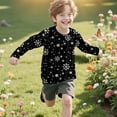 thumbnail image 4 of ITSAME Boys Girls Long Sleeve Shirt, Crewneck Pullover Fashion Casual Xmas Graphic Fall Christmas Holiday Tops Multicolor 7T, 4 of 7