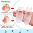 thumbnail image 2 of 8 Pack Bunion Cushion and Protector (1/2''Thick), Bunion Pads, Bunion Corrector and Bunion Relief with Gel Shield, Treat Pain in Big Toe Joint, Realign Big Toe and Relieve Bunion Pain, 2 of 5