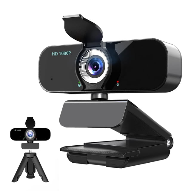 Webcam Lusinx 1080P Full HD con Micrófono y Cubierta de Privacidad