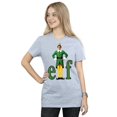 thumbnail image 2 of Elf Womens Buddy Logo Cotton Boyfriend T-Shirt, 2 of 5