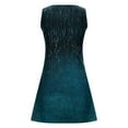 thumbnail image 5 of Alkepwun Maxi Dresses for Women Summer V Neck Loose Casual Sleeveless Boho A Line Mini Dress Ethnic Floral Print Beach Flowy Tank Sundress, 5 of 6