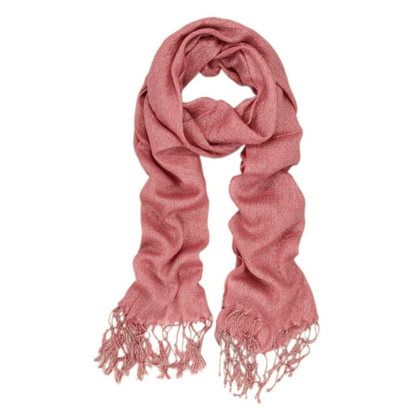 Solid Color Soft Viscose Stardust Scarf with Glitter Threads