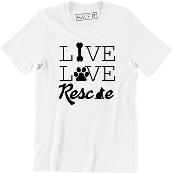 Live Love Rescue - Animal Rescue Pet Puppy Lovers Men's T-Shirt