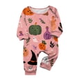 thumbnail image 3 of 2026 Matching Family Halloween Pajamas Set, Fall Sleepwear, Ghost & Pumpkin Printed Holiday Sleepwear, Soft Loungewear PJs Outfit, 3 of 4