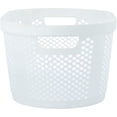 thumbnail image 4 of Superio 40L Dotted Style Laundry Hamper with Cutout Handles - White (2 Pack), 4 of 4