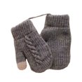 thumbnail image 1 of Guardurnaity Guantes para niños de punto con forro grueso para bebés pequeños con cordón de invierno para niños y niñas de 1 a 5 años con guantes y mitones A, 1 of 6