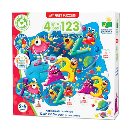 The Learning Journey My First Puzzle Set 4-in-a-Box 123