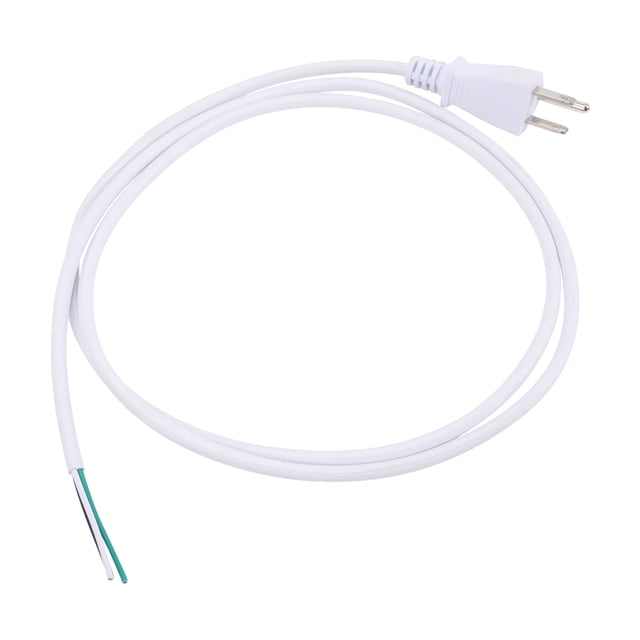 Cable de enchufe de 3 clavijas Cable de alimentación de repuesto Cable de suministro de plástico con clavija estilo americano Iluminación práctica