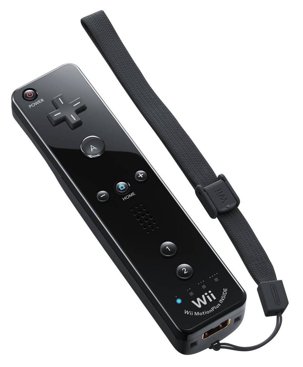 Buy Wii MotionPlus Wiimote Controller + Nunchuk Bundle - Black (Hexir) 