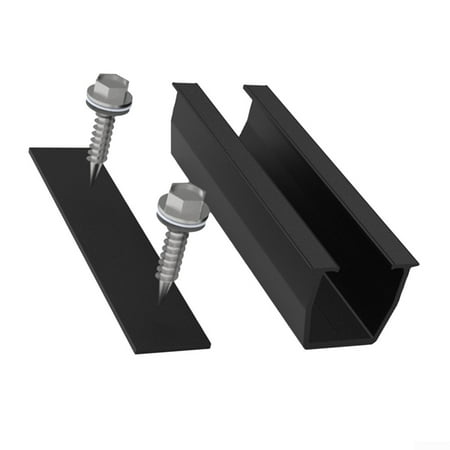 

Aceovo Solar Module Bracket Solar Mounting system PV Mounting rail Black 12CM 1pc