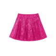 thumbnail image 4 of TiaoBug Kids Girls Shiny Sequin Skirts Sparkly Skater A Line Mini Skirt for Dance Performance Hot Pink 12, 4 of 5