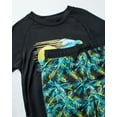 thumbnail image 4 of Big Chill Boys Rash Guard Swim Set - Short Sleeve Rash Guard Swim Shirt & Swim Trunks (6-14), 4 of 6