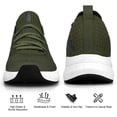 thumbnail image 3 of Zapatillas de tenis Puweco, ligeras, antideslizantes, para correr, color oliva 9US, 3 of 7