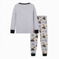 thumbnail image 4 of NOLDARES Enfants Toddler Long Sleeve Cartoon Pattern Pajamas Soft Kids Fall Winter Pijama(M531-Yellow), 4 of 5
