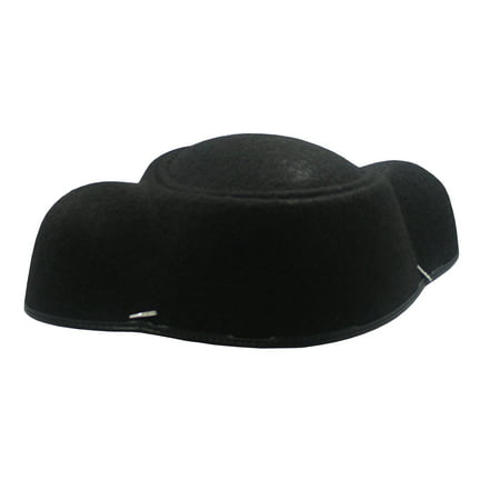 Matador Hat Felt Costume Accessory Black Bull Fighter Montera Adult Cap