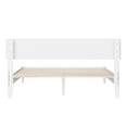 thumbnail image 3 of Modern Low Profile Platform Bed - Solid Wood Frame in White Finish, 3 of 6