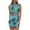 Blue, variant on IROINNID Women's Sleeveless Bodycon Dress Round Neckline Hollow Out Ladies Slim Vest Mini Dress Strapless Print Dress