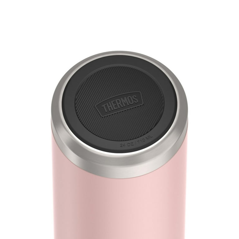 Thermos Stainless Steel Vacuum Insulated Water Bottle with Flip Up Straw, 24oz, Pink, Size: One Size