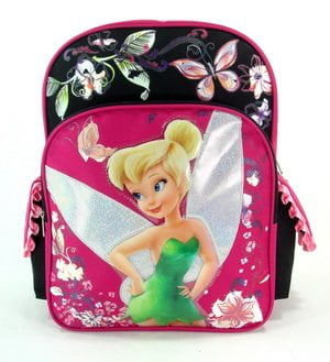 Pink Girls Tinker Bell Disney School Bag Large 