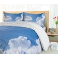 thumbnail image 5 of Ambesonne Nature Duvet Cover Set, Clouds Scenery, 2-Calking, Blue White, 5 of 7