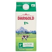 Darigold 1% Low Fat Milk, Unflavored, Half Gallon, 64 fl oz