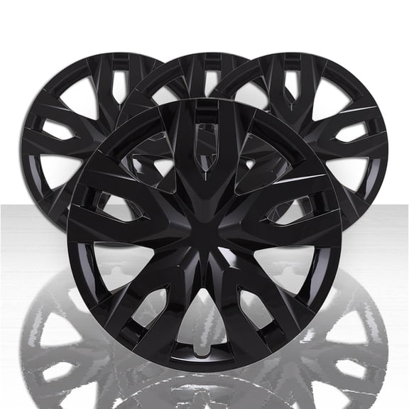 Set of 4 17" 5 Double Spoke Wheel Covers for 18-21 Toyota C-HR LE - Gloss Black