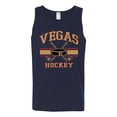 thumbnail image 2 of Wild Bobby City of Vegas Hockey Fantasy Fan Sports Men's Tank Top, Navy, Small, 2 of 5